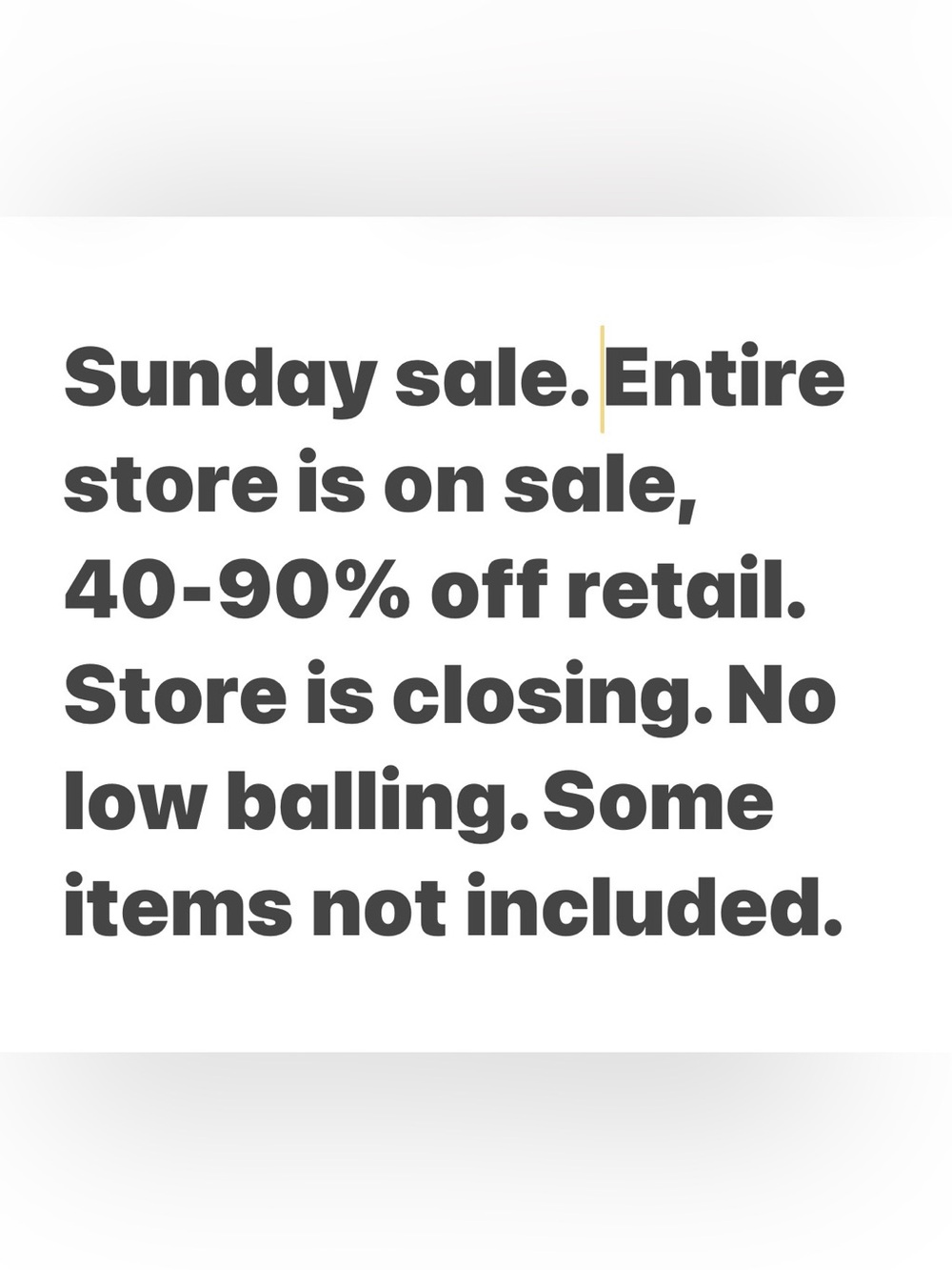 Store is being sold. Taking offers. No low balling.